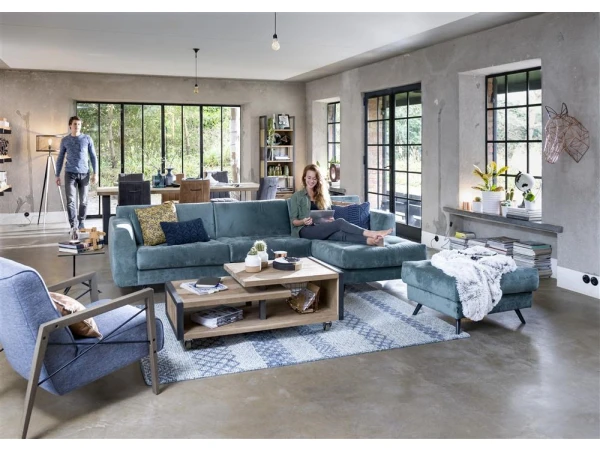 Salontafel METALO - Railway Brown Hout 4 Salontafel METALO - Railway Brown Hout - Afbeelding 4