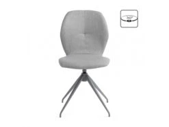 Eetkamerstoel, Draaibaar Grijs