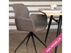 Armstoel, Draaibaar Grijs -Zuiver || RICHMOND Verkoop 10101 deba meubelen woonkamer moods mood 95