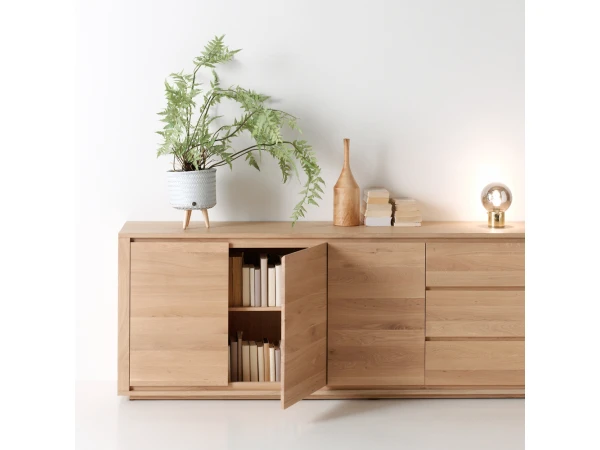 Dressoir ZEN - Smoked Oak Hout 2 Dressoir ZEN - Smoked Oak Hout - Afbeelding 2