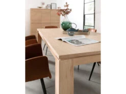 Verlengbare Eetkamertafel ZEN - Smoked Oak Hout -Zuiver || RICHMOND Verkoop 10267 deba meubelen woonkamer studio puro zen