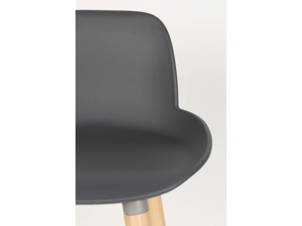 Zuiver Barstoel ALBERT - Dark Grey Grijs 2 Zuiver Barstoel ALBERT - Dark Grey Grijs - Afbeelding 2
