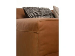 Hoekzetel VESTA - Cognac Leder Bruin -Zuiver || RICHMOND Verkoop 12383 deba meubelen woonkamer furninova vesta