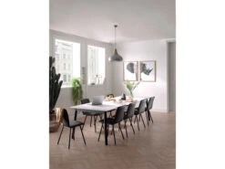 Uitschuifbare Tafel VICTORIA - Fenix Wit Wit -Zuiver || RICHMOND Verkoop 12626 deba meubelen woonkamer perfecta victoria 1