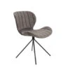 Zuiver Stoel OMG VELVET - Grey Grijs