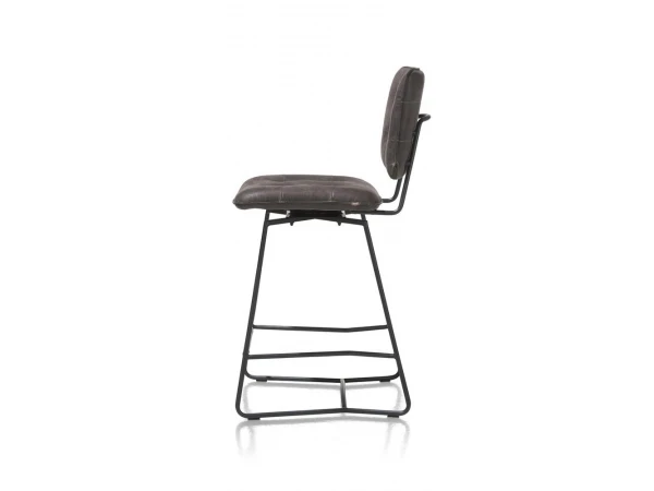 Barstoel JULIEN - Antraciet Grijs 2 Barstoel JULIEN - Antraciet Grijs - Afbeelding 2