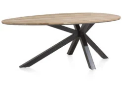 Eetkamertafel COLOMBO - Massief Eik Railway Bruin Hout -Zuiver || RICHMOND Verkoop 13889 deba meubelen woonkamer xooon colombo