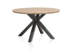 Ronde Eetkamertafel COLOMBO - Massief Eik Railway Bruin Hout 7 Ronde Eetkamertafel COLOMBO - Massief Eik Railway Bruin Hout -Zuiver || RICHMOND Verkoop 13890 deba meubelen woonkamer xooon colombo