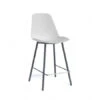 Barstoel BARCLAUDIO - Wit/Antraciet Wit
