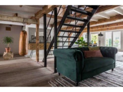 Zetel CHESTER - Velvet Dark Green Groen -Zuiver || RICHMOND Verkoop 14256 deba meubelen woonkamer dutchbone chester