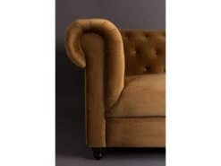 Zetel CHESTER - Velvet Golden Brown Geel -Zuiver || RICHMOND Verkoop 14266 deba meubelen woonkamer dutchbone chester