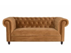 Zetel CHESTER - Velvet Golden Brown Geel