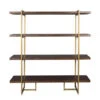 Kast Wandrek CLASS - Acacia Wood/Brass Hout
