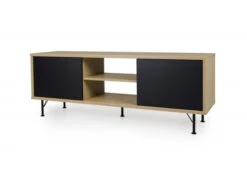 Tv-meubel FLOW - Eik/Zwart Zwart -Zuiver || RICHMOND Verkoop 15364 deba meubelen woonkamer tenzo flow