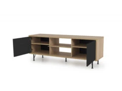 Tv-meubel FLOW - Eik/Zwart Zwart -Zuiver || RICHMOND Verkoop 15367 deba meubelen woonkamer tenzo flow