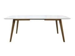 Tafel Uitrekbaar BESS - Wit/Eik Wit -Zuiver || RICHMOND Verkoop 15445 deba meubelen woonkamer tenzo bess