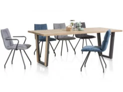 Eetkamertafel DENMARK - Oak Railway Brown Hout -Zuiver || RICHMOND Verkoop 15829 deba meubelen woonkamer xooon denmark