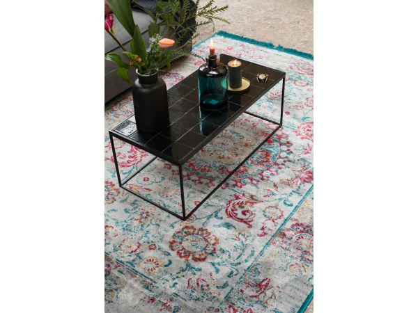 Zuiver Salontafel GLAZED - Zwart Zwart 2 Zuiver Salontafel GLAZED - Zwart Zwart - Afbeelding 2
