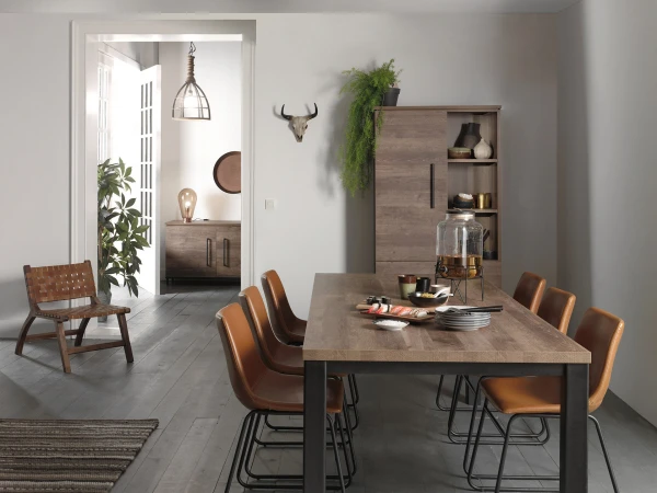 Eetkamertafel EXPLOSION - Mokka Hout 2 Eetkamertafel EXPLOSION - Mokka Hout - Afbeelding 2