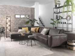 Bijzettafel AGATE - Stone Tempered Glass Zwart -Zuiver || RICHMOND Verkoop 16369 deba meubelen