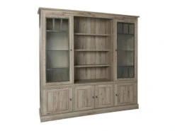 Kast Vitrine YORK - Crystal Oak Beige Hout