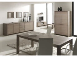 Kast Barkast MILAAN - Verweerd Grijs Hout -Zuiver || RICHMOND Verkoop 1812 deba meubelen woonkamer saunaco milaan