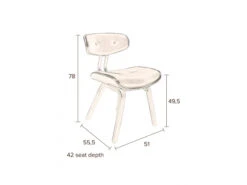 Stoel BLACKWOOD - Black Zwart -Zuiver || RICHMOND Verkoop 18330 deba meubelen woonkamer dutchbone blackwood