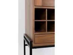 Zuiver Kast Wijnrek TRAVIS - Walnut Hout -Zuiver || RICHMOND Verkoop 18565 deba meubelen woonkamer zuiver travis