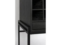 Zuiver Kast Wijnrek TRAVIS - Black Oak Zwart -Zuiver || RICHMOND Verkoop 18580 deba meubelen woonkamer zuiver travis