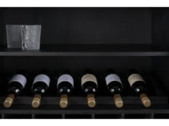 Zuiver Kast Wijnrek TRAVIS - Black Oak Zwart -Zuiver || RICHMOND Verkoop 18586 deba meubelen woonkamer zuiver travis