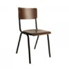 Stoel SCUOLA - Walnut Hout