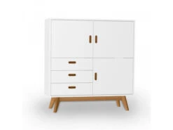 Kast Barkast BESS - Wit/eik Wit