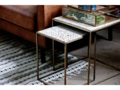 Bijzettafel Set Van 2 TABIA - Gold Goud -Zuiver || RICHMOND Verkoop 18862 deba meubelen woonkamer lifestyle tabia