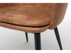 Armstoel DALMA - Softyl Cognac Bruin -Zuiver || RICHMOND Verkoop 18899 deba meubelen woonkamer maxfurn dalma