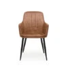Armstoel DALMA - Softyl Cognac Bruin