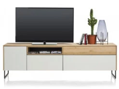 Tv-meubel DARWIN Groot - Oak/Beach Wit
