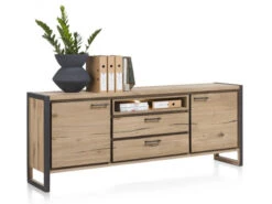 Kast Dressoir METALO - Railway Brown Hout