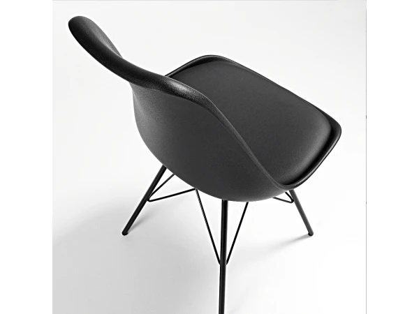 Kuipstoel RALF - Zwart Zwart 3 Kuipstoel RALF - Zwart Zwart - Afbeelding 3