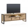 Tv-Meubel Incl. Led METALO - Railway Brown Hout