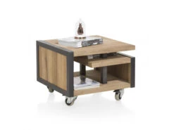 Hoektafel METALO - Railway Brown Hout