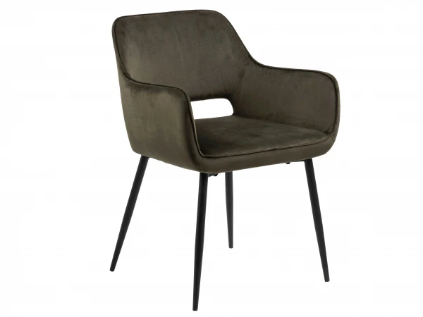 Eetkamerstoel RANJA - Olive Green Groen 1 Eetkamerstoel RANJA - Olive Green Groen