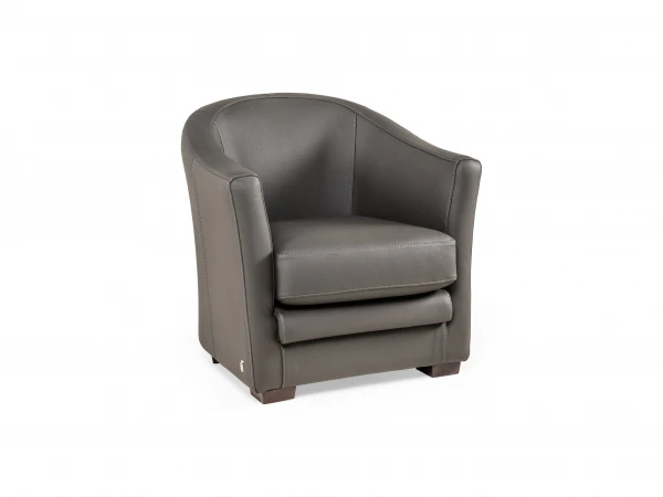 Fauteuil 387 TIMES - Leder Bull Bruin 1 Fauteuil 387 TIMES - Leder Bull Bruin