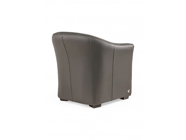 Fauteuil 387 TIMES - Leder Bull Bruin 4 Fauteuil 387 TIMES - Leder Bull Bruin - Afbeelding 4