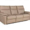 3-zit Met 2 Elektr. Relaxen CAPRI - Lichtbruin Leder Bruin