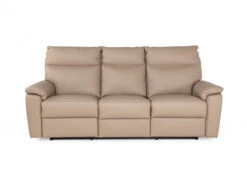 3-zit Met 2 Elektr. Relaxen CAPRI - Lichtbruin Leder Bruin -Zuiver || RICHMOND Verkoop calia capri 63426