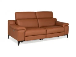 3-zit Zetel Met 2 Elektr. Relaxen LIPARI - Cognac Leder Cognac -Zuiver || RICHMOND Verkoop calia lipari 54344