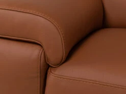 3-zit Zetel Met 2 Elektr. Relaxen LIPARI - Cognac Leder Cognac -Zuiver || RICHMOND Verkoop calia lipari 54348