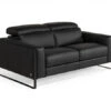 2-zit Zetel PIER - Leder Zwart Zwart