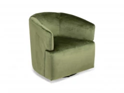 Fauteuil Met Draaivoet PIROUETTE - Groen Velvet Groen