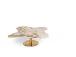 Salontafel MYRON - Blad Florigon Goud